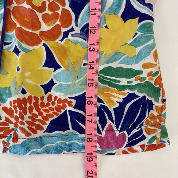 Anthropologie Sister Gulassa Whimsy Pajama Top Womens Medium Floral Boho Cropped - Picture 7 of 9
